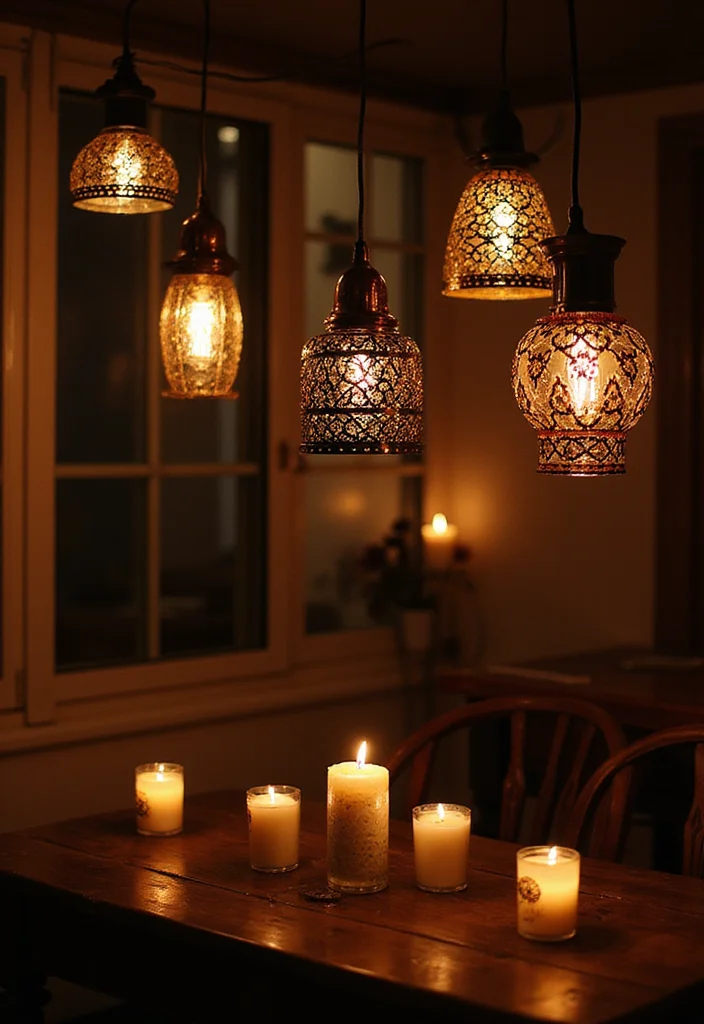 12 Boho Home Decor Ideas That'll Transform Your Space Into a Cozy Oasis! - 6. Unique Lighting Fixtures