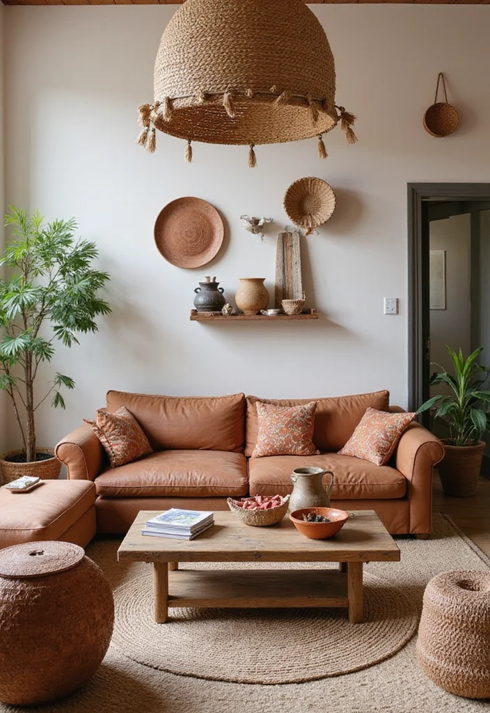 12 Boho Home Decor Ideas That'll Transform Your Space Into a Cozy Oasis! - 9. Artistic Touches and Handmade Pieces