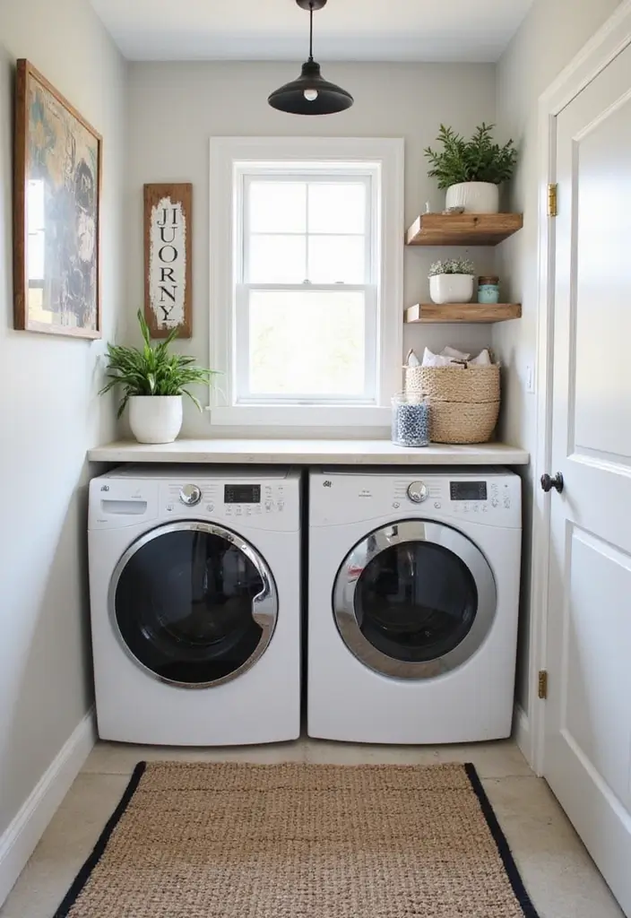 12 Genius Small Laundry Room Ideas You Wish You Knew Sooner! - 12. Personalize with Stylish Decor