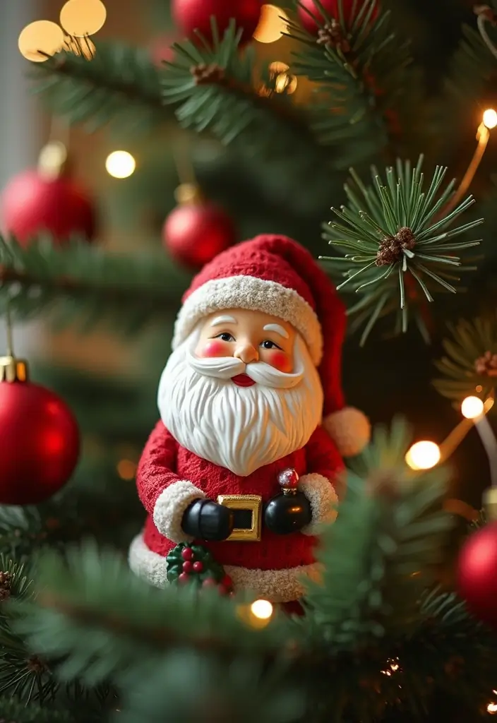 12 Vintage Christmas Tree Decorations That’ll Make Your Holidays Magical Again! - 4. Vintage Santa Figurines