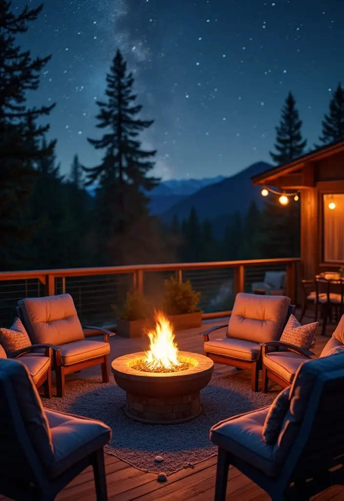 13 Cozy Deck Decor Ideas That Will Transform Your Outdoor Space into a Paradise! - 4. A Cozy Fire Pit Experience