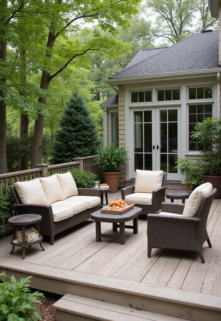 13 Cozy Deck Decor Ideas That Will Transform Your Outdoor Space into a Paradise! - 5. Functional Yet Stylish Furniture