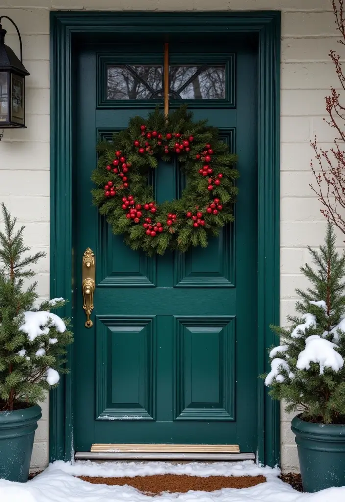 13 Stunning Christmas Outdoor Decor Ideas That'll Make Your Neighbors Green with Envy! - 2. Festive Wreaths