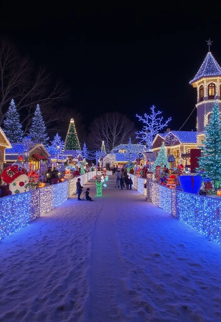 14 Magical Outdoor Christmas Lights Ideas That Will Make Your Neighbors Jealous! - 12. Holiday Themed Light Displays