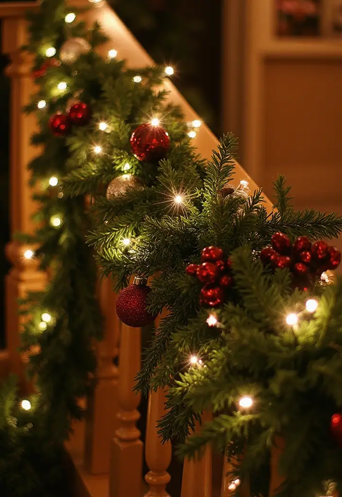 14 Magical Outdoor Christmas Lights Ideas That Will Make Your Neighbors Jealous! - 4. Festive Garlands with Lights