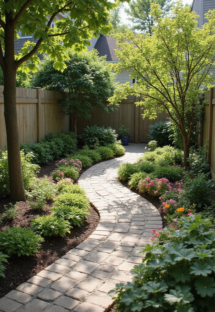 14 Townhouse Backyard Ideas That Will Transform Your Outdoor Space into a Paradise! - 4. Charming Garden Pathways