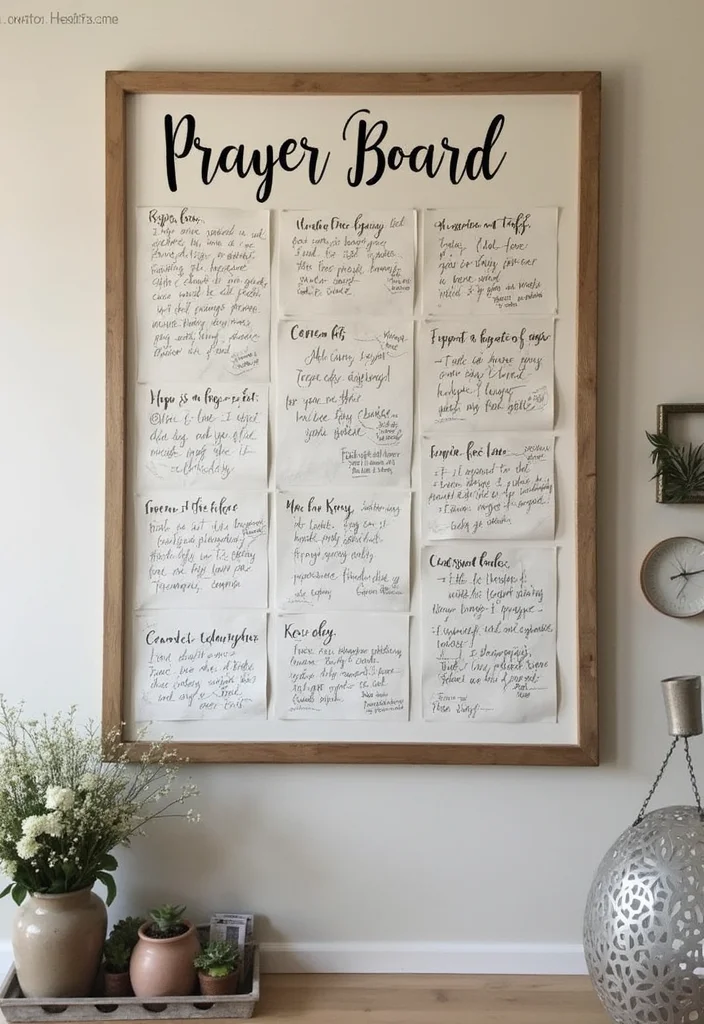 15 Stunning Christian Room Decor Ideas That'll Inspire Your Faith Daily! - 12. Personalized Prayer Boards