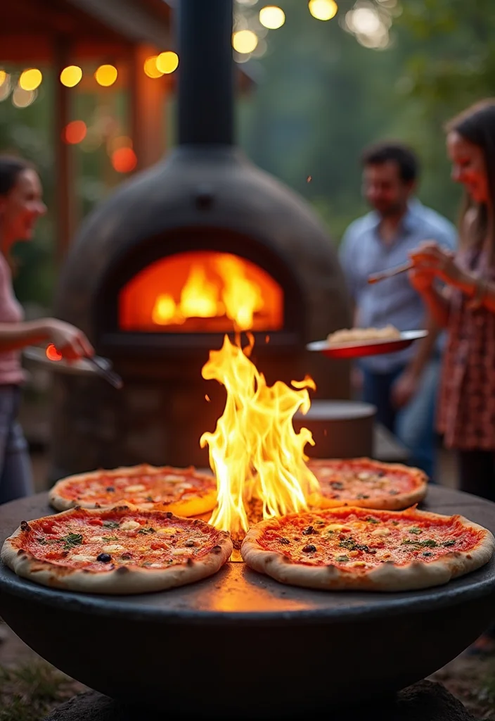 15 Stunning Fire Pit Designs That Will Transform Your Backyard into an Oasis! - 14. Fire Pit with Pizza Oven