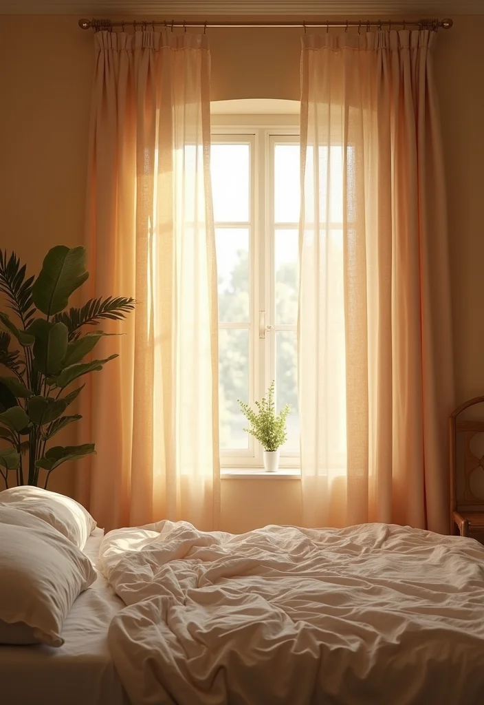 21 Cozy Christian Bedroom Decor Ideas That Will Make You Feel Closer to God! - 10. Spiritual Themed Curtains