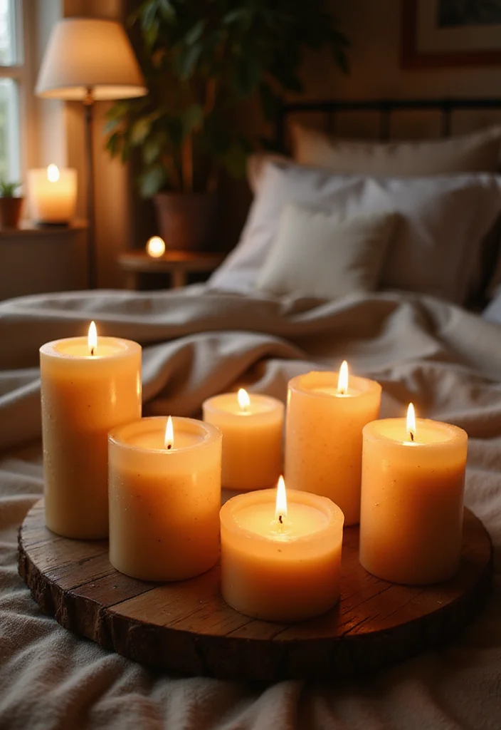 21 Cozy Christian Bedroom Decor Ideas That Will Make You Feel Closer to God! - 15. Heavenly Scented Candles