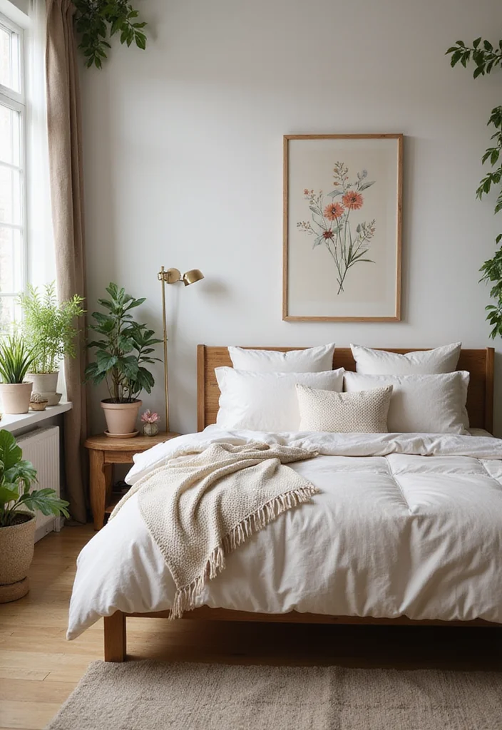 21 Cozy Christian Bedroom Decor Ideas That Will Make You Feel Closer to God! - 6. Nature-Inspired Decor