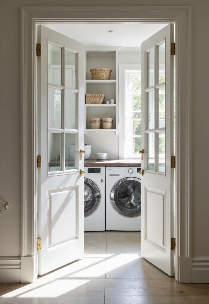 8 Modern Laundry Closet Door Ideas You Never Knew You Needed! - 4. Classic French Doors
