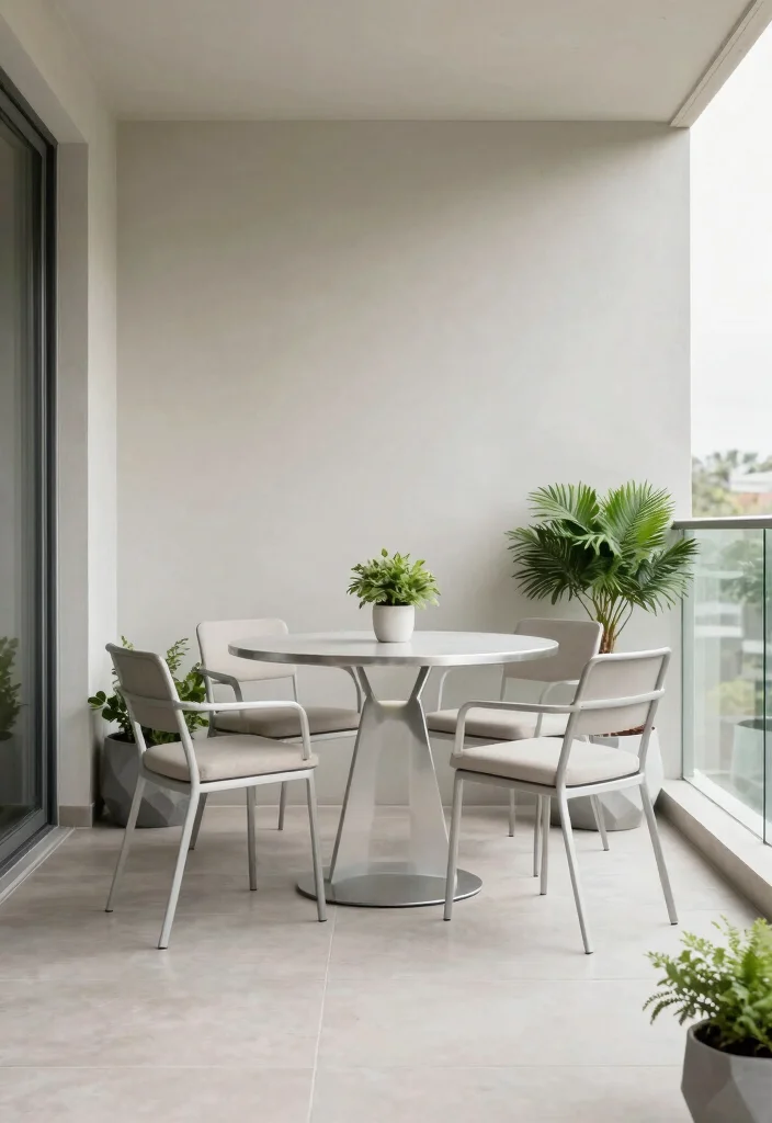 10 Balcony Decorating Ideas Styles Everyone Will Be Talking About This Year - 3. Minimalist Modern