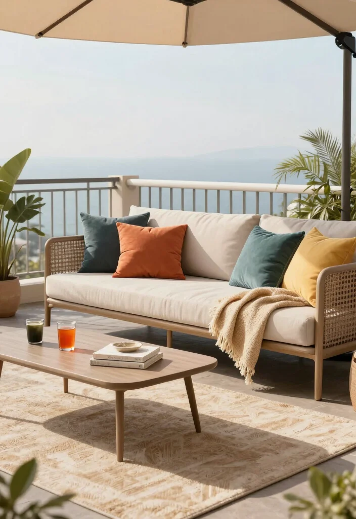 10 Balcony Decorating Ideas Styles Everyone Will Be Talking About This Year - 5. Chic Lounging Area
