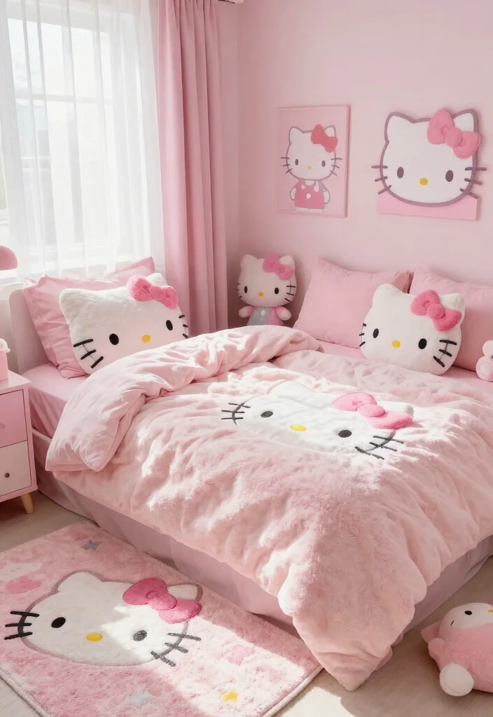 12 Trendy Hello Kitty Room Inspiration Ideas You’ll Want to Steal ASAP! - 1. Pastel Paradise
