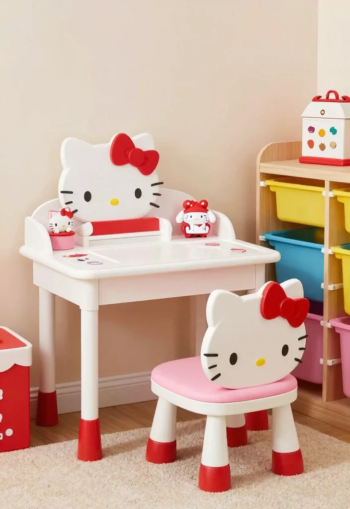 12 Trendy Hello Kitty Room Inspiration Ideas You’ll Want to Steal ASAP! - 5. Hello Kitty Furniture