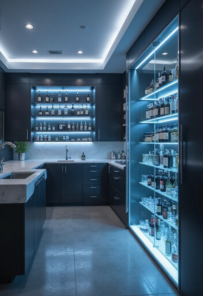 15 Stunning Bar Ideas for Home That Will Make You the Ultimate Host! - 10. Smart Home Bar