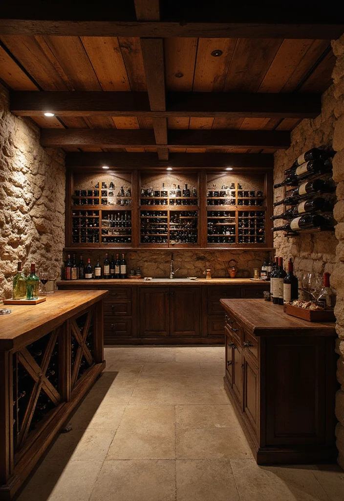 15 Stunning Bar Ideas for Home That Will Make You the Ultimate Host! - 5. Vintage Wine Cellar