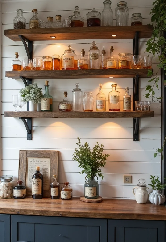 15 Stunning Bar Ideas for Home That Will Make You the Ultimate Host! - 8. Modern Farmhouse