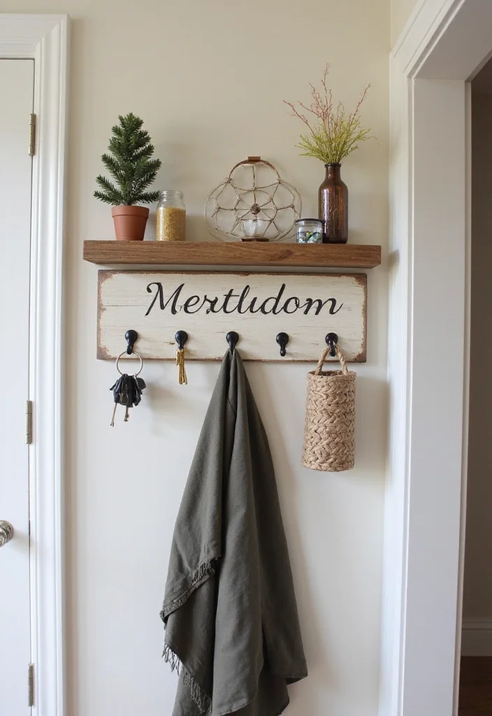 15 Stylish Key Holder Ideas That Will Transform Your Entryway (You Won't Believe #4!) - 15. Custom Name Key Holder