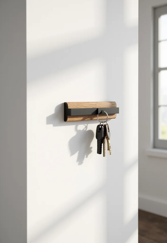 15 Stylish Key Holder Ideas That Will Transform Your Entryway (You Won't Believe #4!) - 5. Magnetic Key Holder