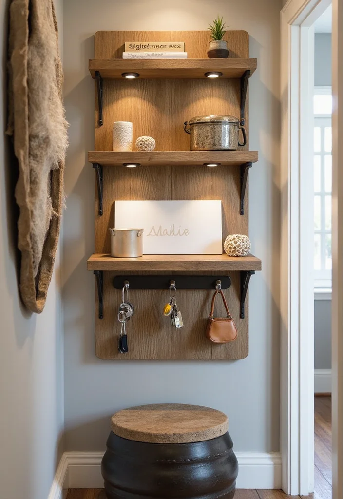 15 Stylish Key Holder Ideas That Will Transform Your Entryway (You Won't Believe #4!) - 8. Multi-Functional Entryway Rack