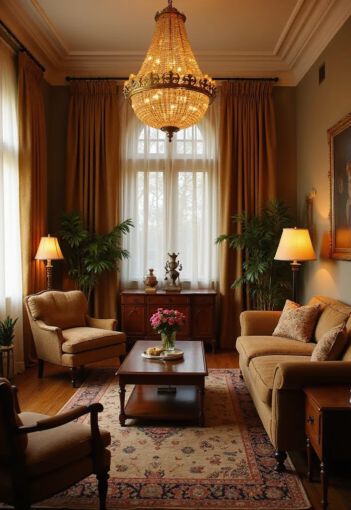 7 Stunning Vintage Home Inspiration Ideas to Transform Your Home Instantly - 3. Add Statement Light Fixtures