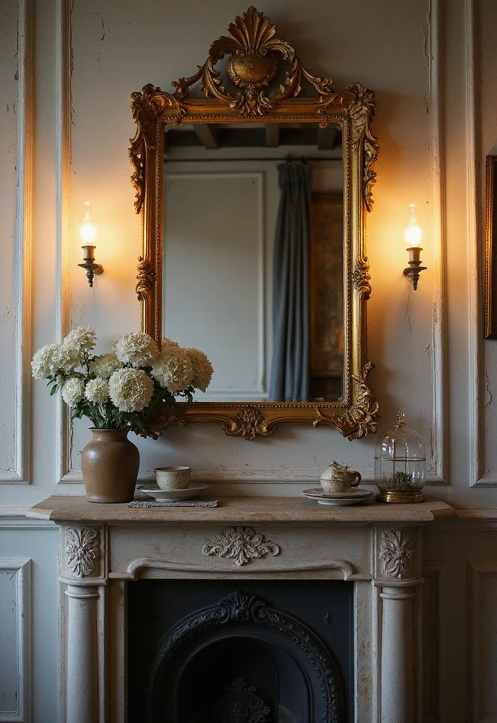 7 Stunning Vintage Home Inspiration Ideas to Transform Your Home Instantly - 5. Use Antique Mirrors for Depth