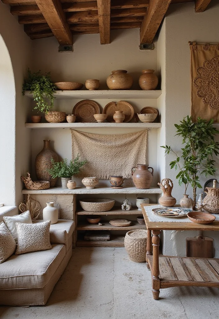 10 Elegant Rustic Home Decor Ideas That'll Transform Your Space Into a Cozy Retreat! - 7. Handmade Art and Accessories 1