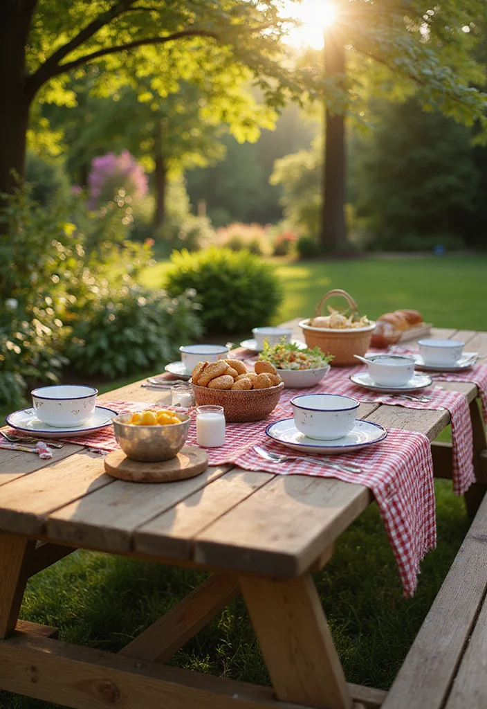 10 Gorgeous Backyard Seating Area Ideas You Can Try Today! - 4. Vintage Picnic Area 1