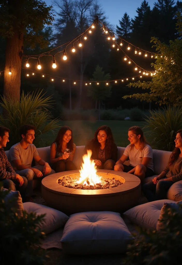 10 Stunning Outdoor Lighting Ideas to Transform Your Home Instantly - 5. Festive Fire Pits 1
