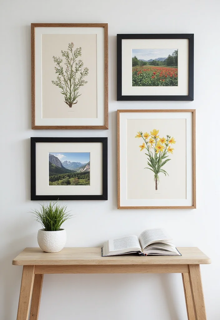 11 Vibrant Spring Decor Ideas to Bring the Outdoors In! - 3. Nature-Inspired Wall Art 1