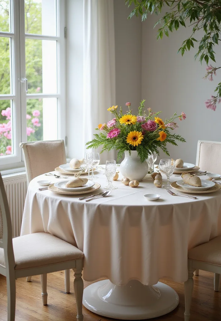 12 Stunning Round Dining Table Decor Ideas That Will Leave Your Guests in Awe! - 6. Seasonal Themes 1