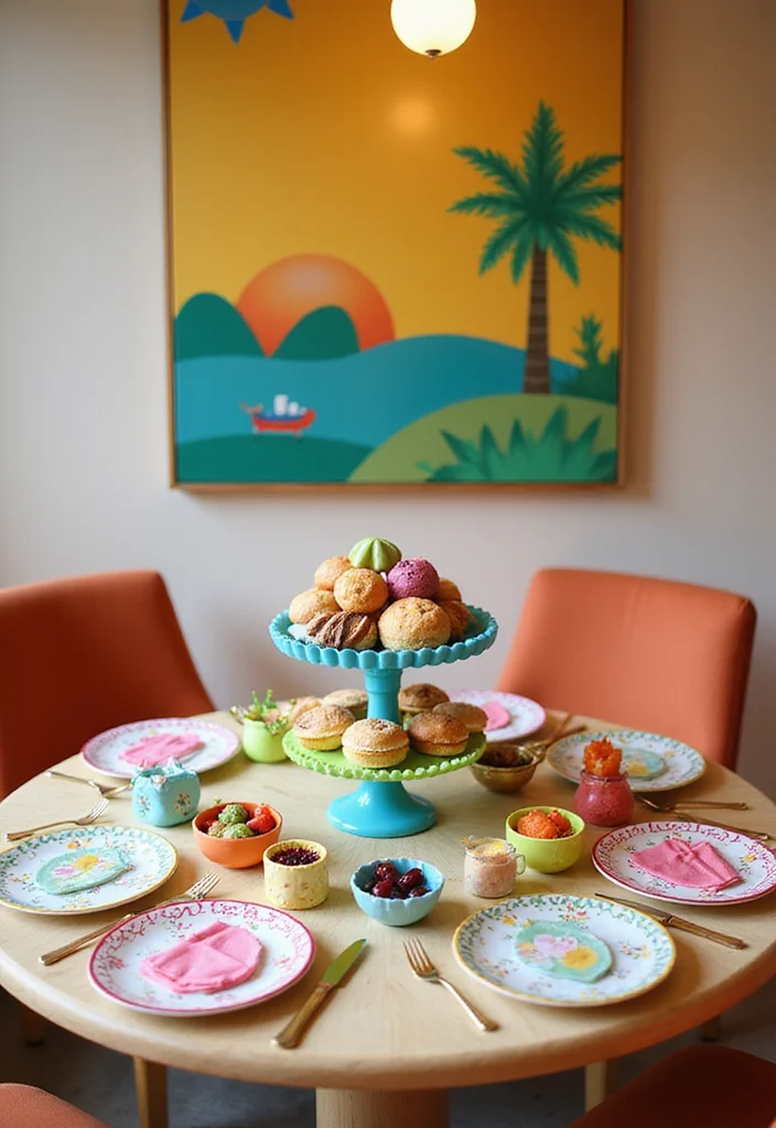 12 Stunning Round Dining Table Decor Ideas That Will Leave Your Guests in Awe! - 9. Whimsical Touches 1