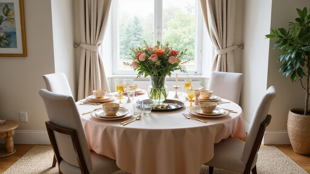 12 Stunning Round Dining Table Decor Ideas That Will Leave Your Guests in Awe!