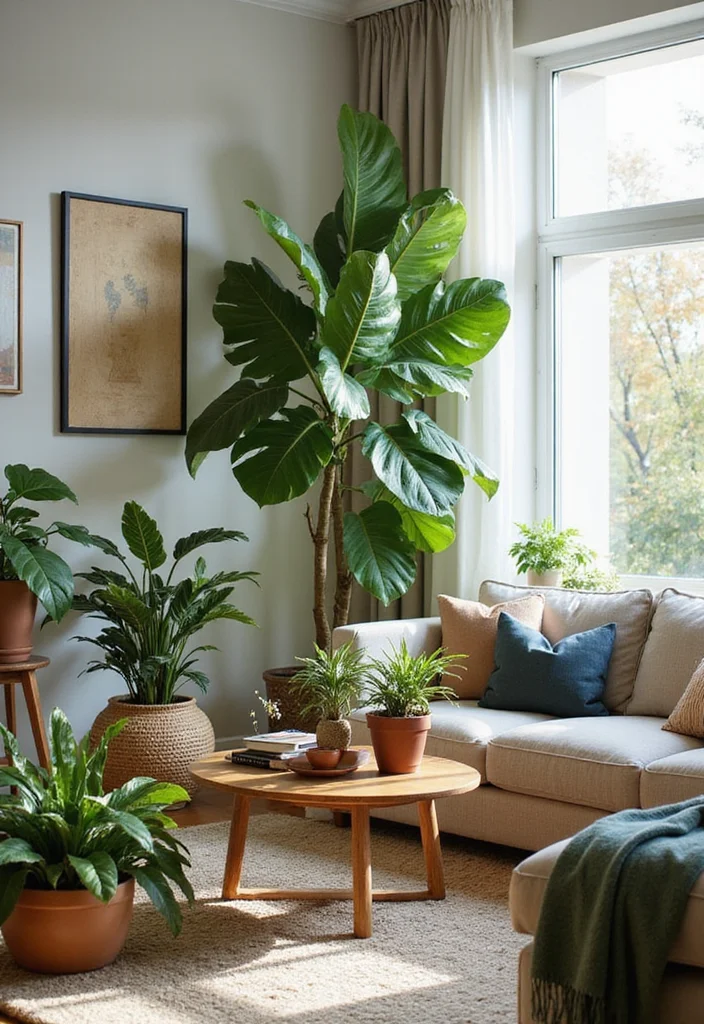 15 Luxury Living Room Ideas That Will Make Your Friends Green with Envy! - 5. Integrate Nature 1