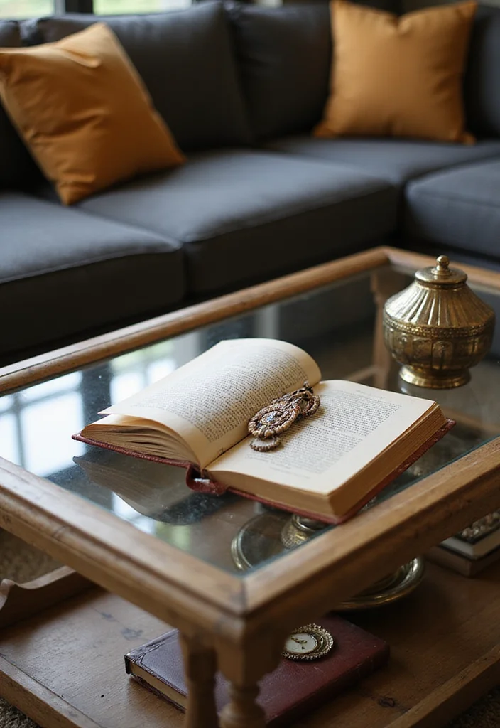 8 Mind-Blowing Glass Coffee Table Styling Tips for a Chic Home Look! - 4. Curate Your Personal Collection 1