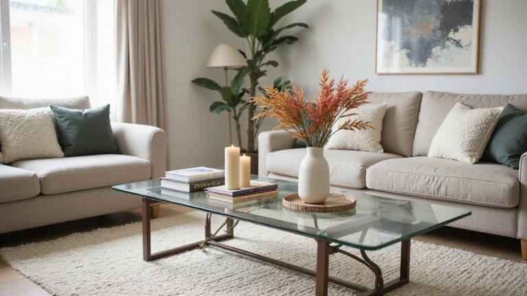 8 Mind-Blowing Glass Coffee Table Styling Tips for a Chic Home Look!