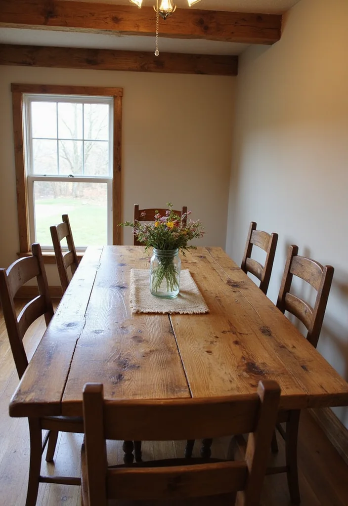 8 Stunning Rustic Dining Room Ideas to Transform Your Home Instantly! - 1. The Reclaimed Wood Table 1