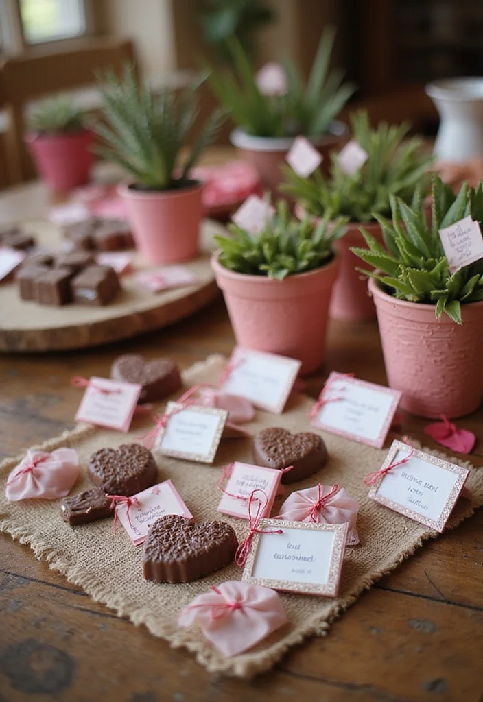 12 Stunning Valentine's Party Decor Ideas That Will Make Your Guests Fall in Love! - 11. Customized Party Favors 1