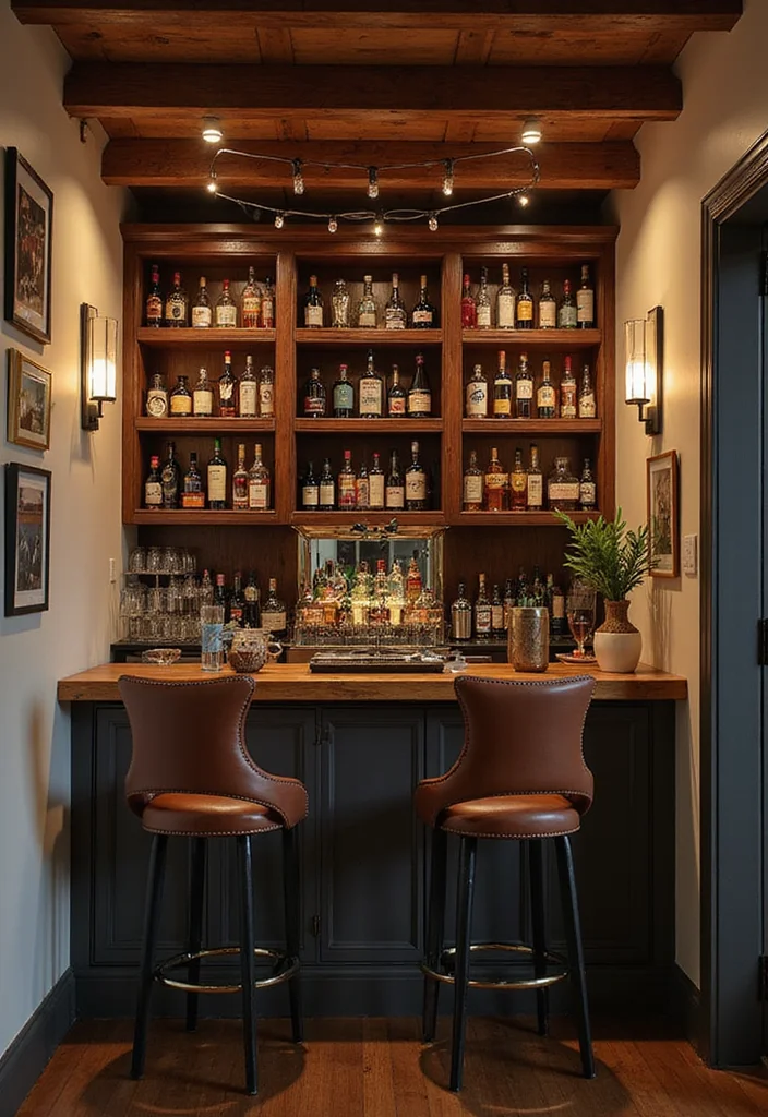 15 Home Bar Ideas for Small Spaces That Will Blow Your Mind! - 4. Under-Stairs Bar 1