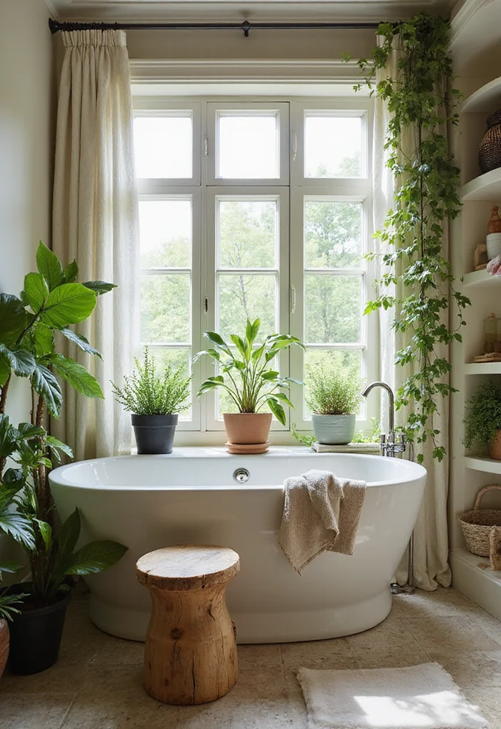 21 Stunning Bathroom Decorating Ideas That'll Transform Your Space (You'll Love #13!) - 10. Incorporate Natural Elements 1