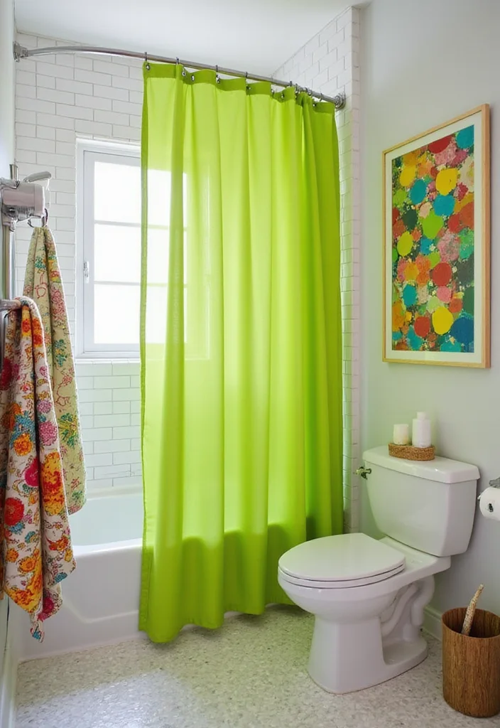 21 Stunning Bathroom Decorating Ideas That'll Transform Your Space (You'll Love #13!) - 3. Add a Pop of Color 1