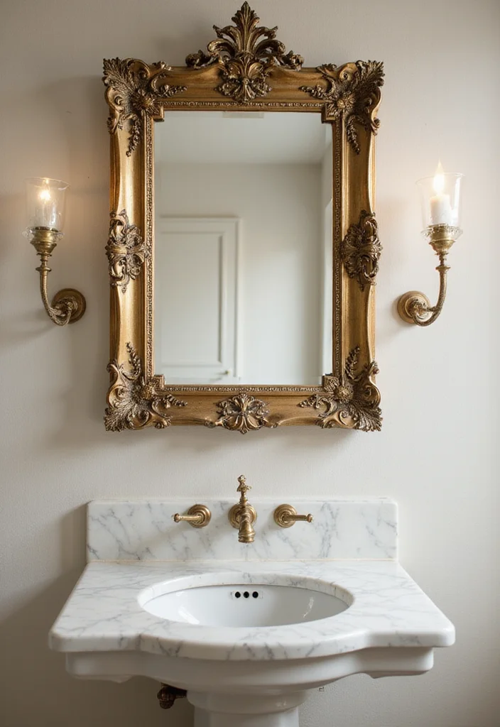 21 Stunning Bathroom Decorating Ideas That'll Transform Your Space (You'll Love #13!) - 9. Use Decorative Mirrors 1