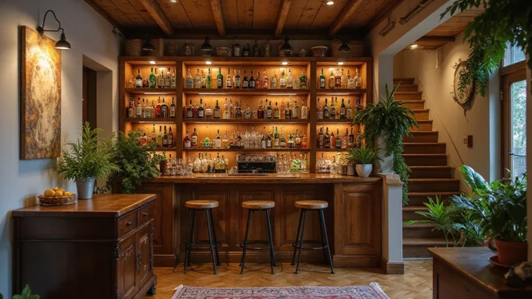8 Stunning Home Bar Ideas For Under Basement Stairs