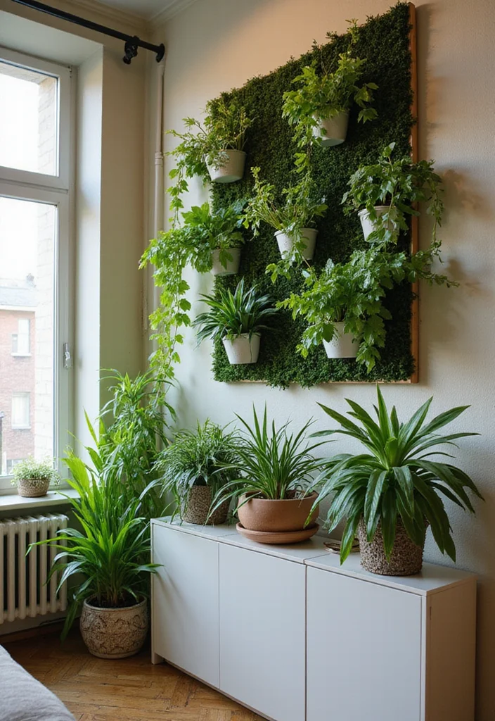10 Apartment Decorating Ideas That Will Transform Your Tiny Space (You Won't Believe #5!) - 3. Vertical Gardens: Bringing Nature Indoors 1