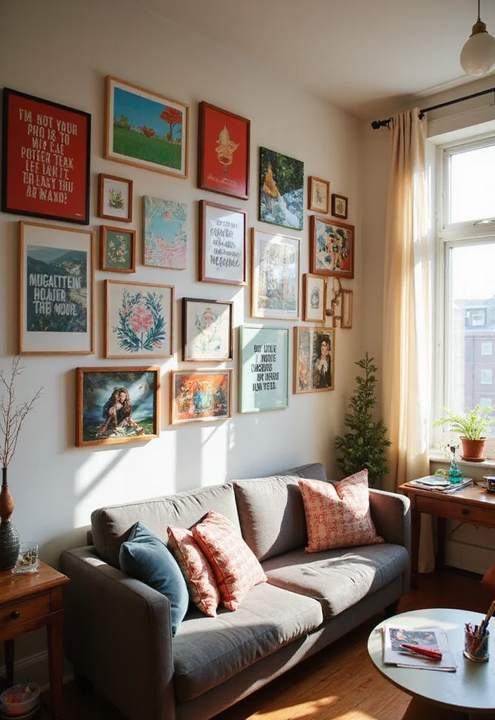 10 Apartment Decorating Ideas That Will Transform Your Tiny Space (You Won't Believe #5!) - 4. DIY Wall Art: Personalized Touch 1