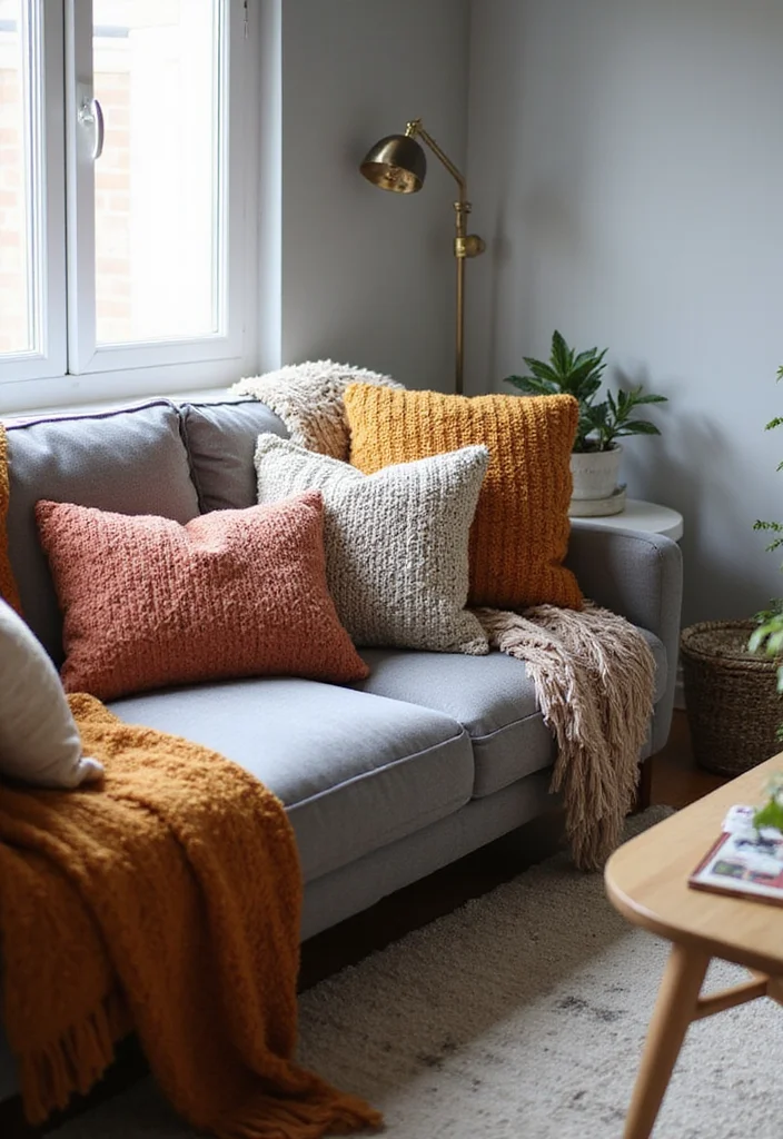 10 Apartment Decorating Ideas That Will Transform Your Tiny Space (You Won't Believe #5!) - 5. Layered Textiles: Cozy and Inviting 1