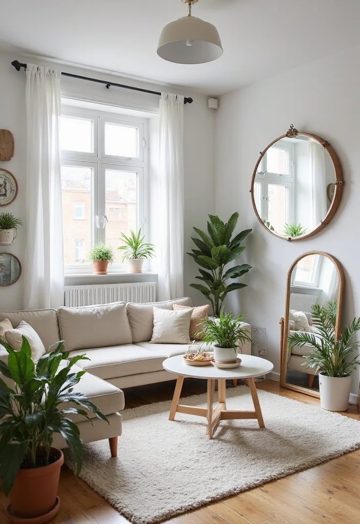 10 Apartment Decorating Ideas That Will Transform Your Tiny Space (You Won't Believe #5!) - 7. Creative Use of Mirrors: Expanding Your Space 1