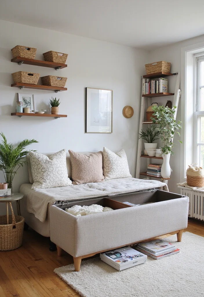 10 Apartment Decorating Ideas That Will Transform Your Tiny Space (You Won't Believe #5!) - 9. Smart Storage Solutions: Keeping Clutter at Bay 1